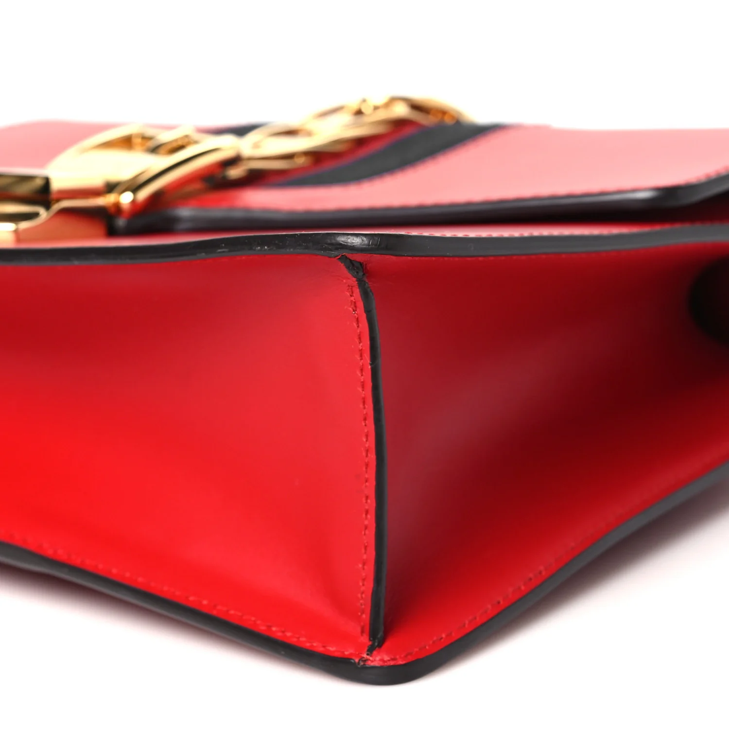 Calfskin Small Sylvie Shoulder Bag Hibiscus Red - Top Club