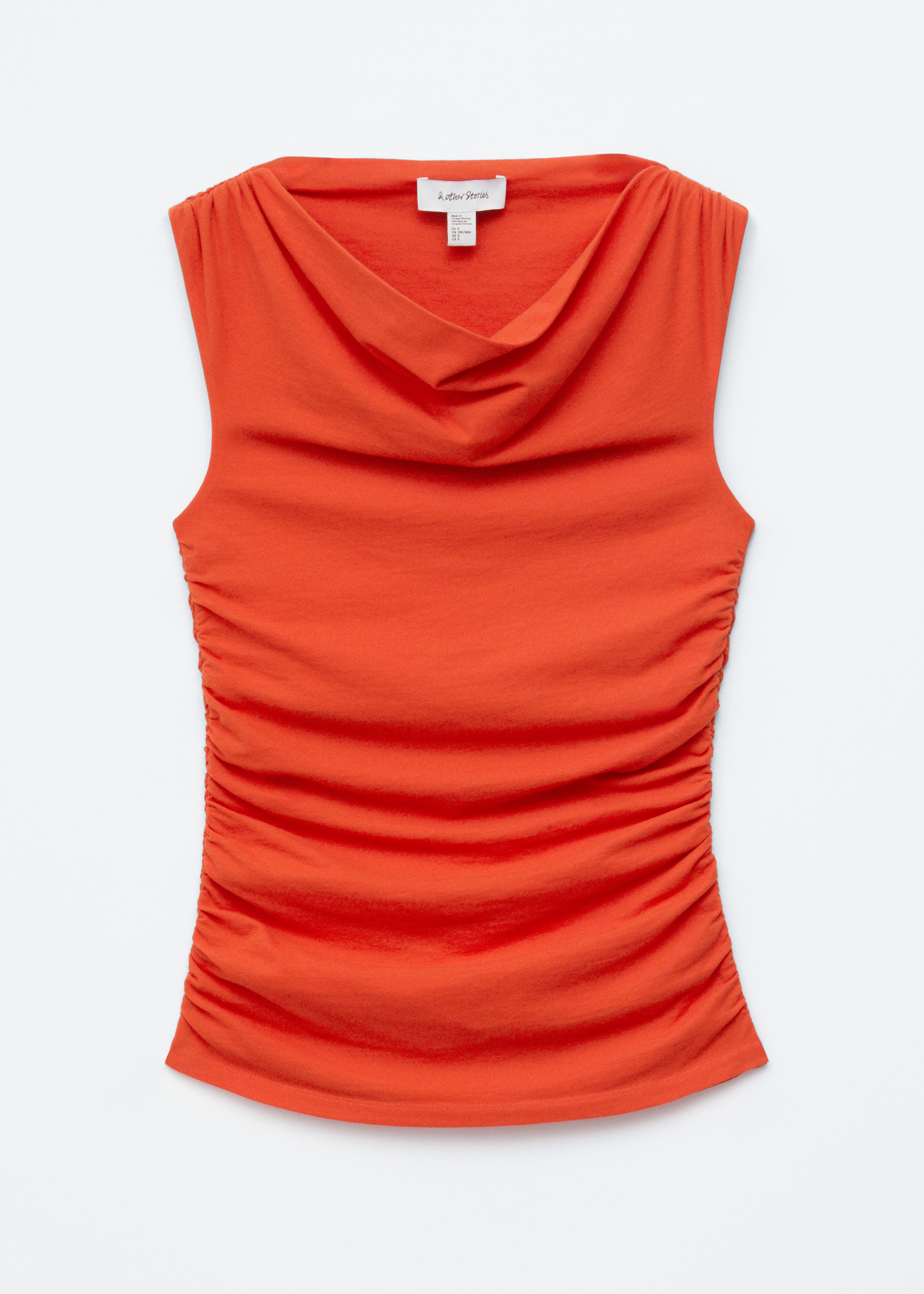 & Other Stories DRAPED COWL-NECK TOP