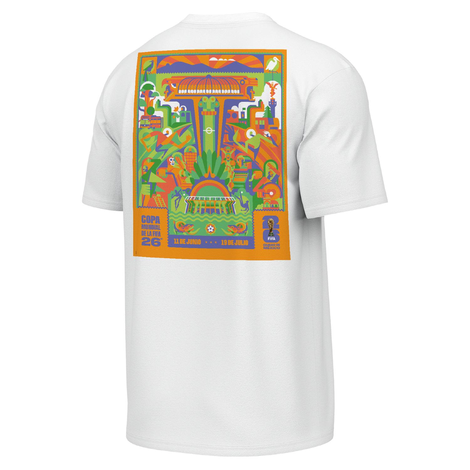 2026 World Cup Mexico City Poster White T-Shirt - Unisex