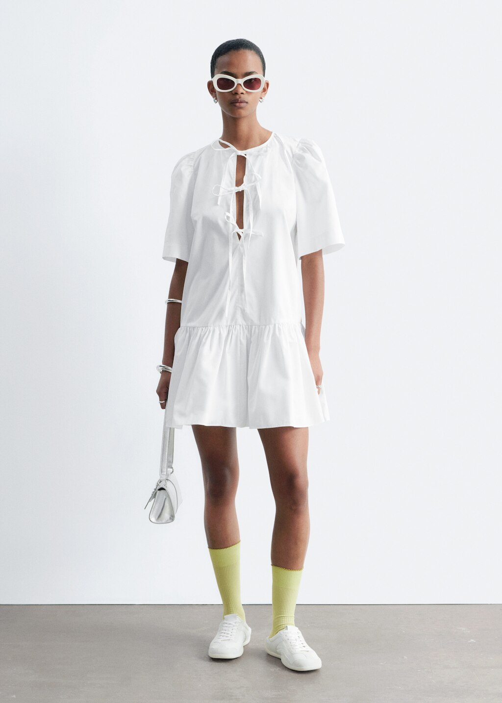 & Other Stories PEPLUM MINI DRESS