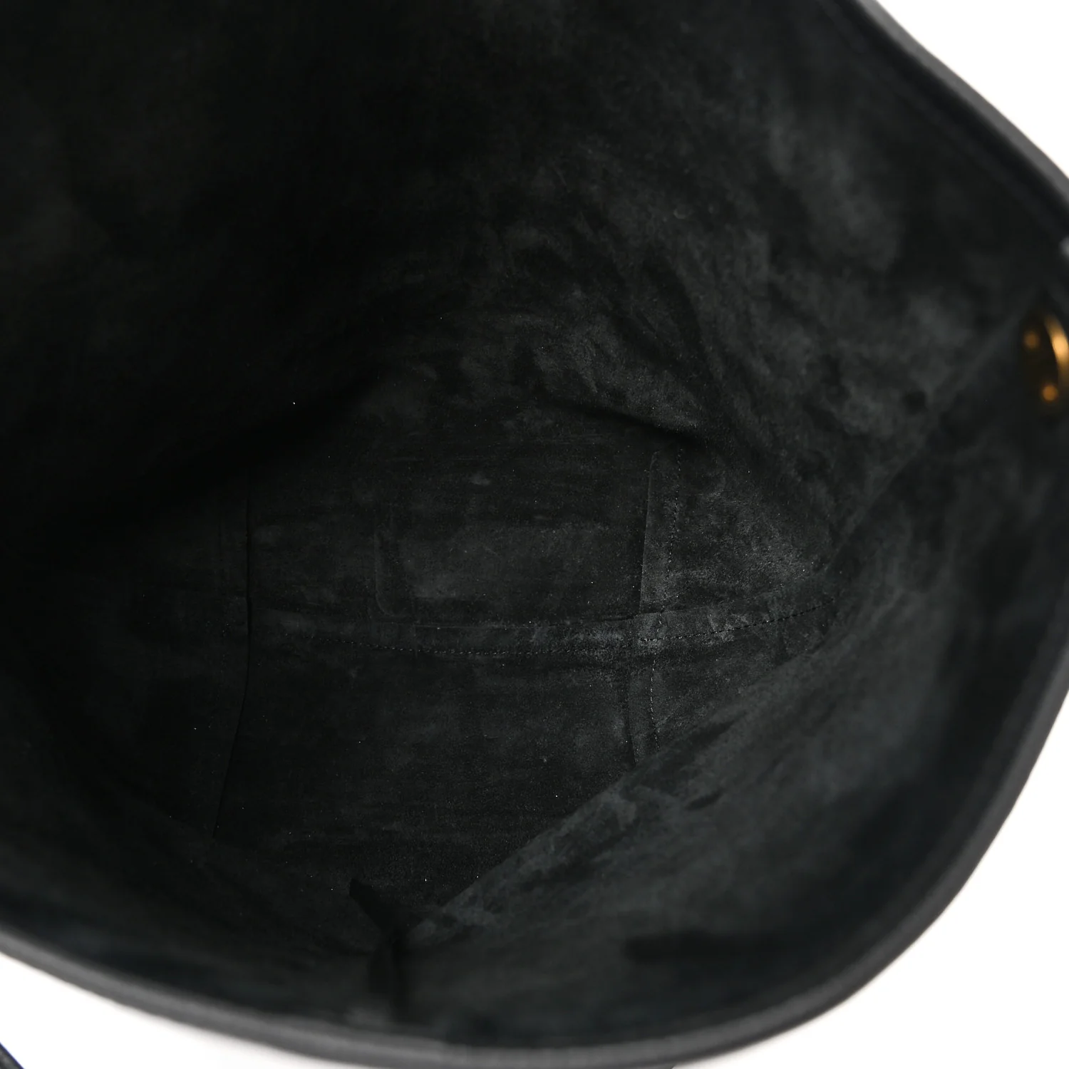 Grained Calfskin Medium N/S Hook Tote Black - Top Club