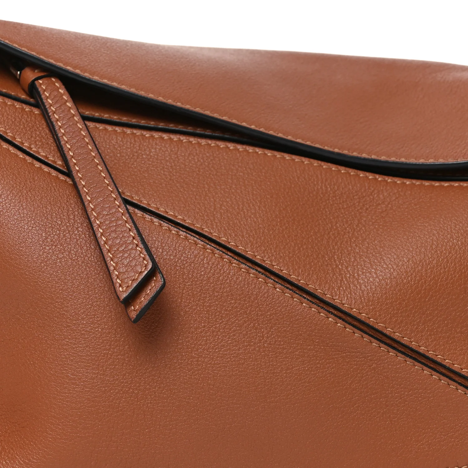 Calfskin Small Puzzle Bag Tan - Top Club