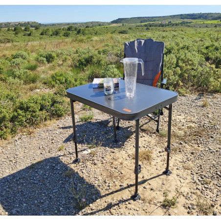 Soplair AMICA 80 x 60 cm - Folding table with adjustable legs