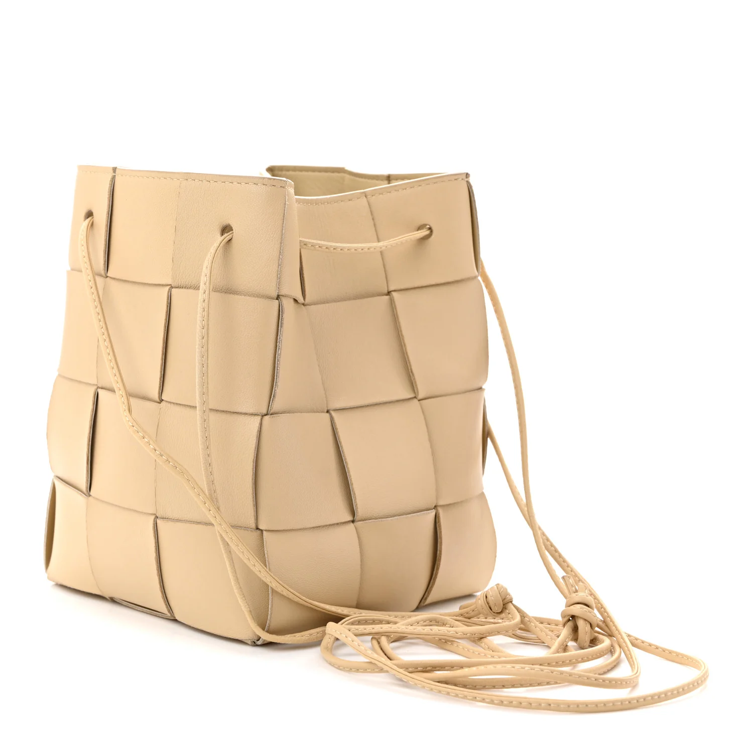 Nappa Maxi Intrecciato Small Cassette Bucket Bag Porridge - Top Club