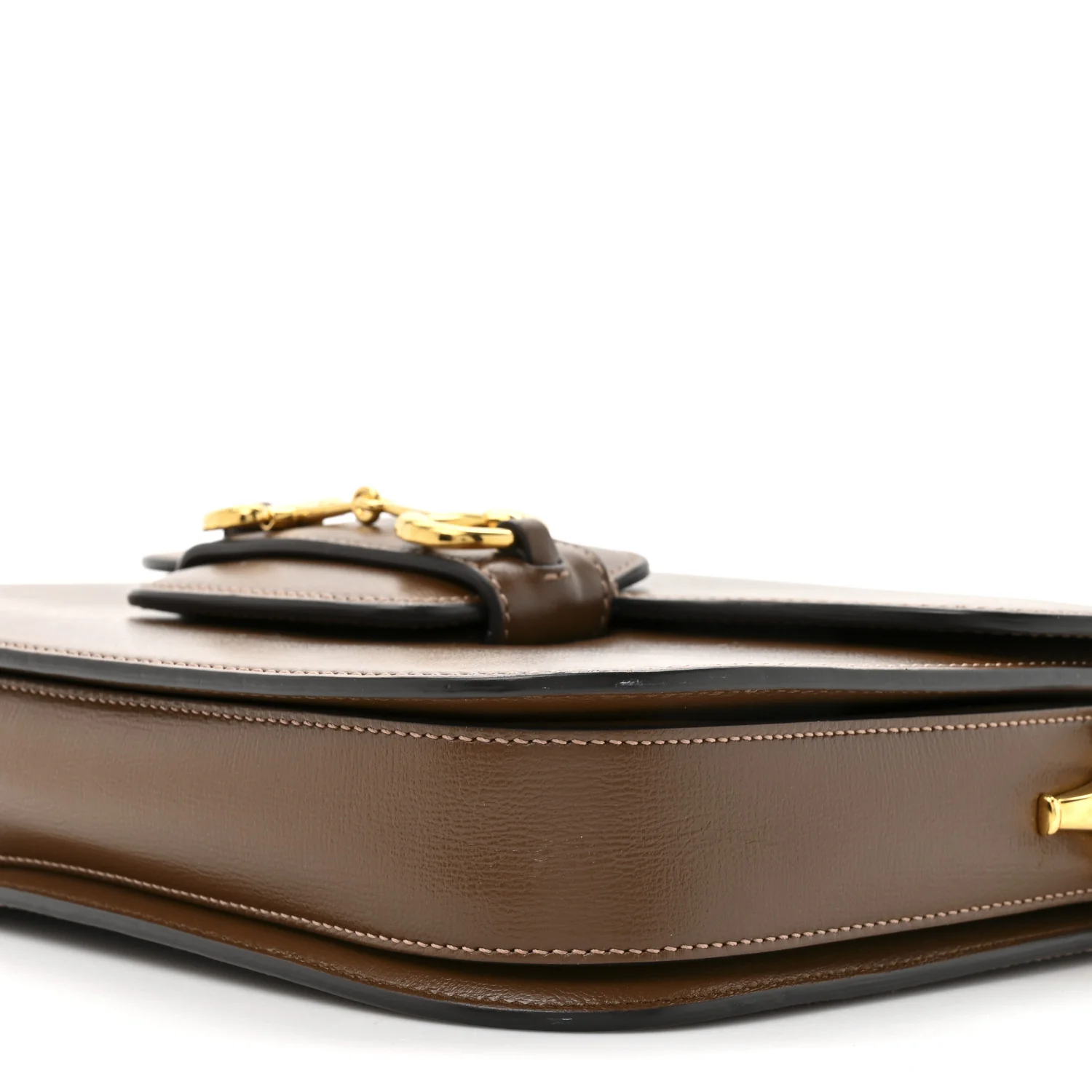 Azalea Calfskin Horsebit 1955 Shoulder Bag Brown Sugar - Top Club