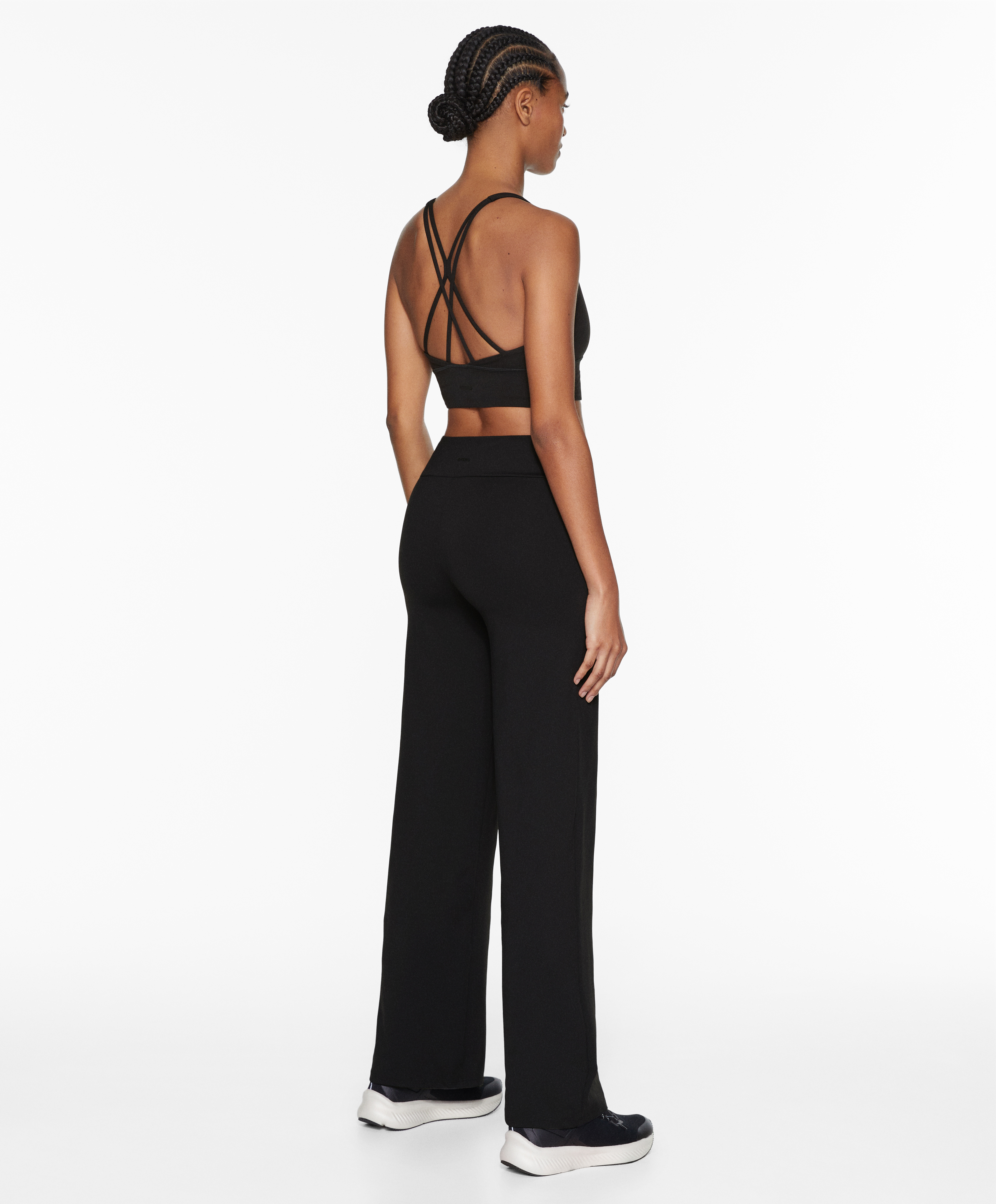 OYSHO High-rise comfortlux straight-leg trousers