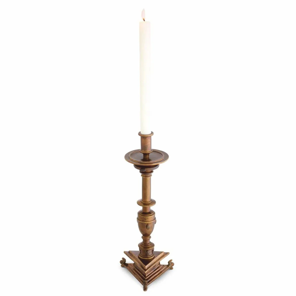 Luxury Baroque candlestick antique gold H. 39.5 cm - Baroque decoration