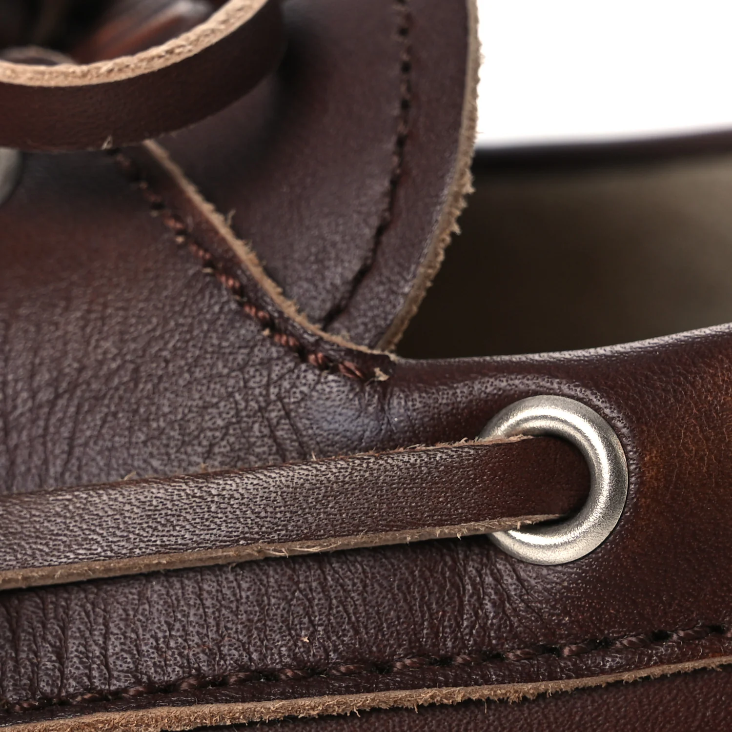 Vitello Deco Boat Loafers 38 Sienna - Top Club