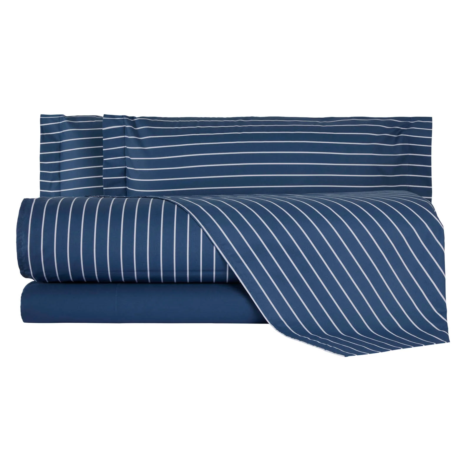 Completo Lenzuola In Percalle Downing Piazza E Mezza