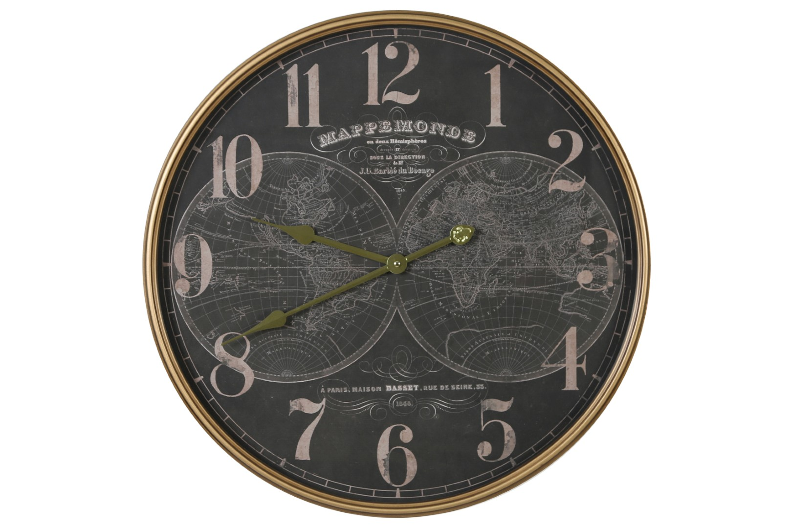 Clock metal black