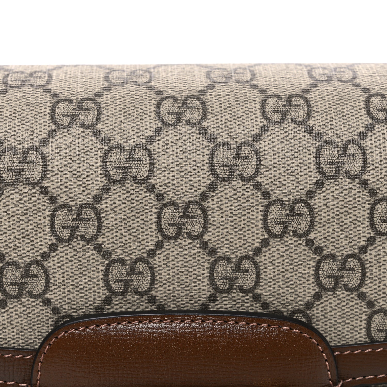 GG Supreme Monogram Horsebit 1955 Shoulder Bag Beige Brown Sugar - Top Club