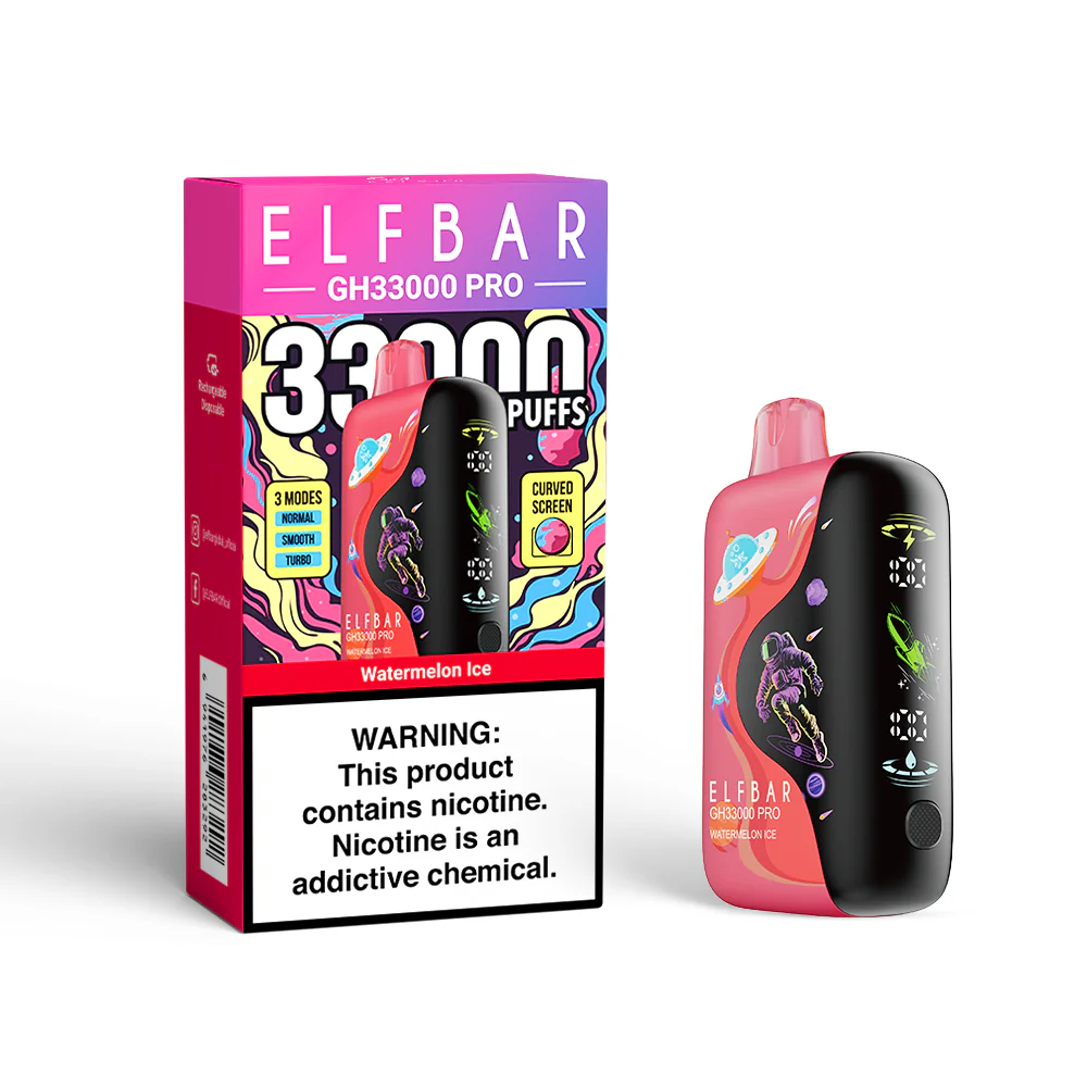 ELFBAR GH33000 PRO Rechargeable Disposable Vape (All Flavours)