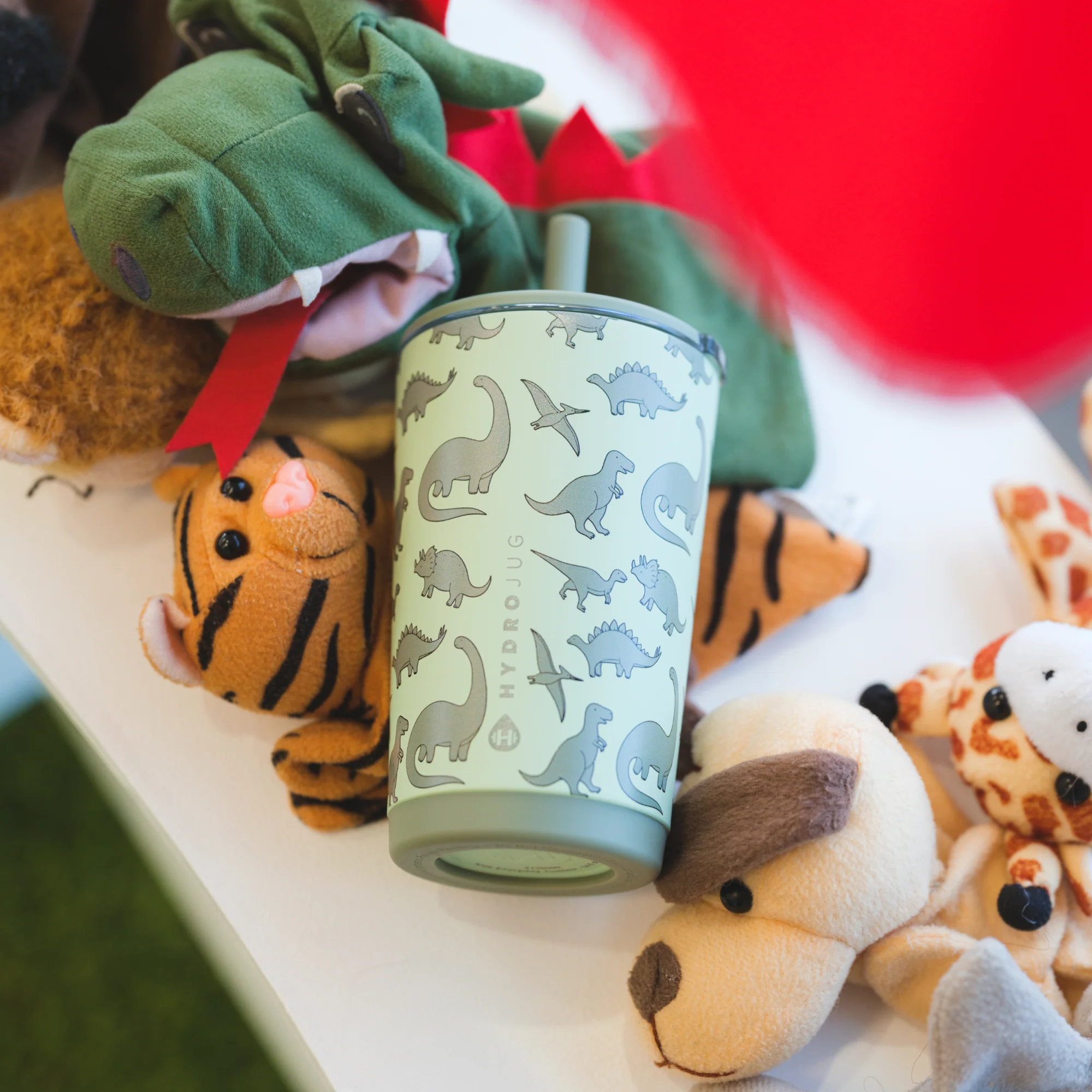 Everyday Tumbler 14oz FreeSip® Stainless Steel Water Bottle - Dinosaur
