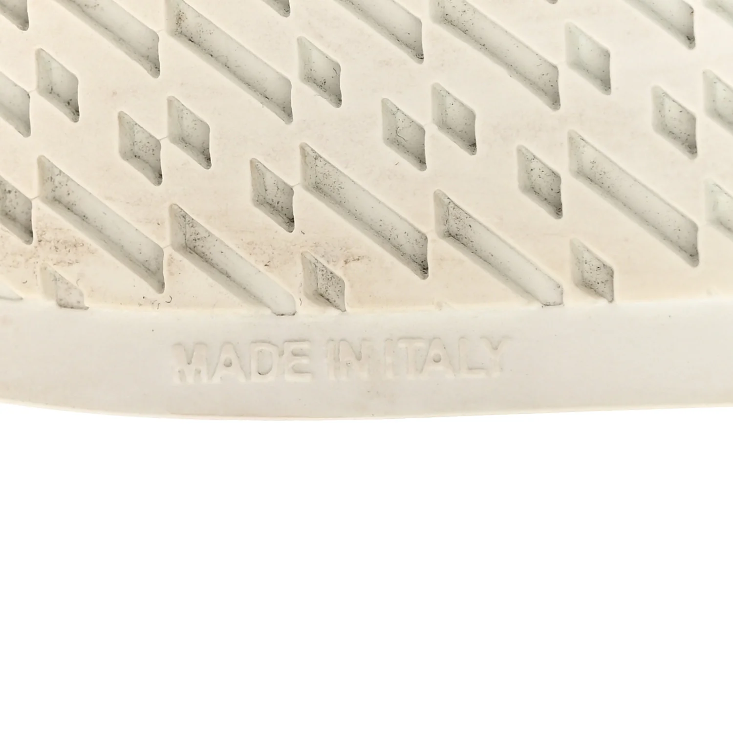 Calfskin Perforated Mosaic Day Sneakers 37.5 White - Top Club