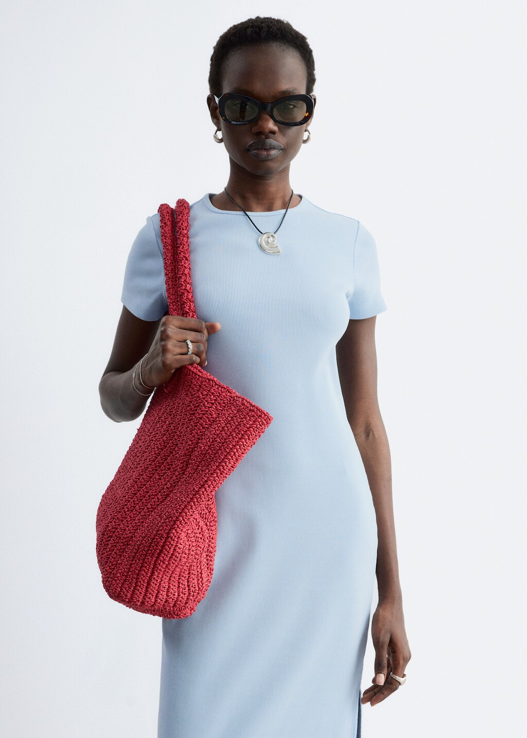 & Other Stories MIDI JERSEY DRESS