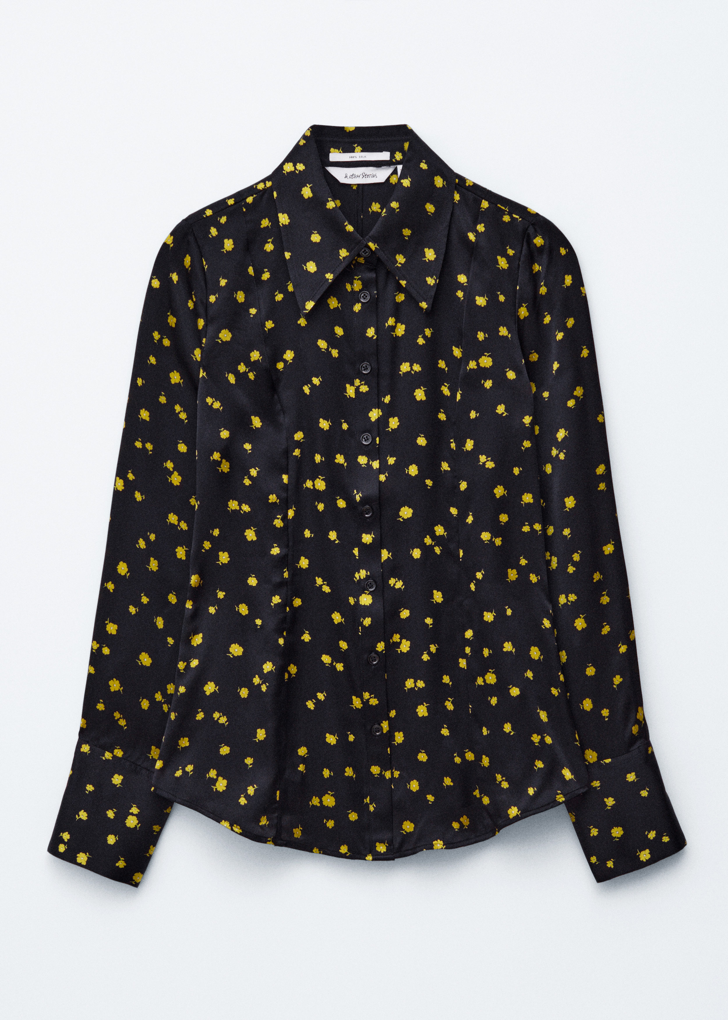 & Other Stories TAPERED SILK SHIRT