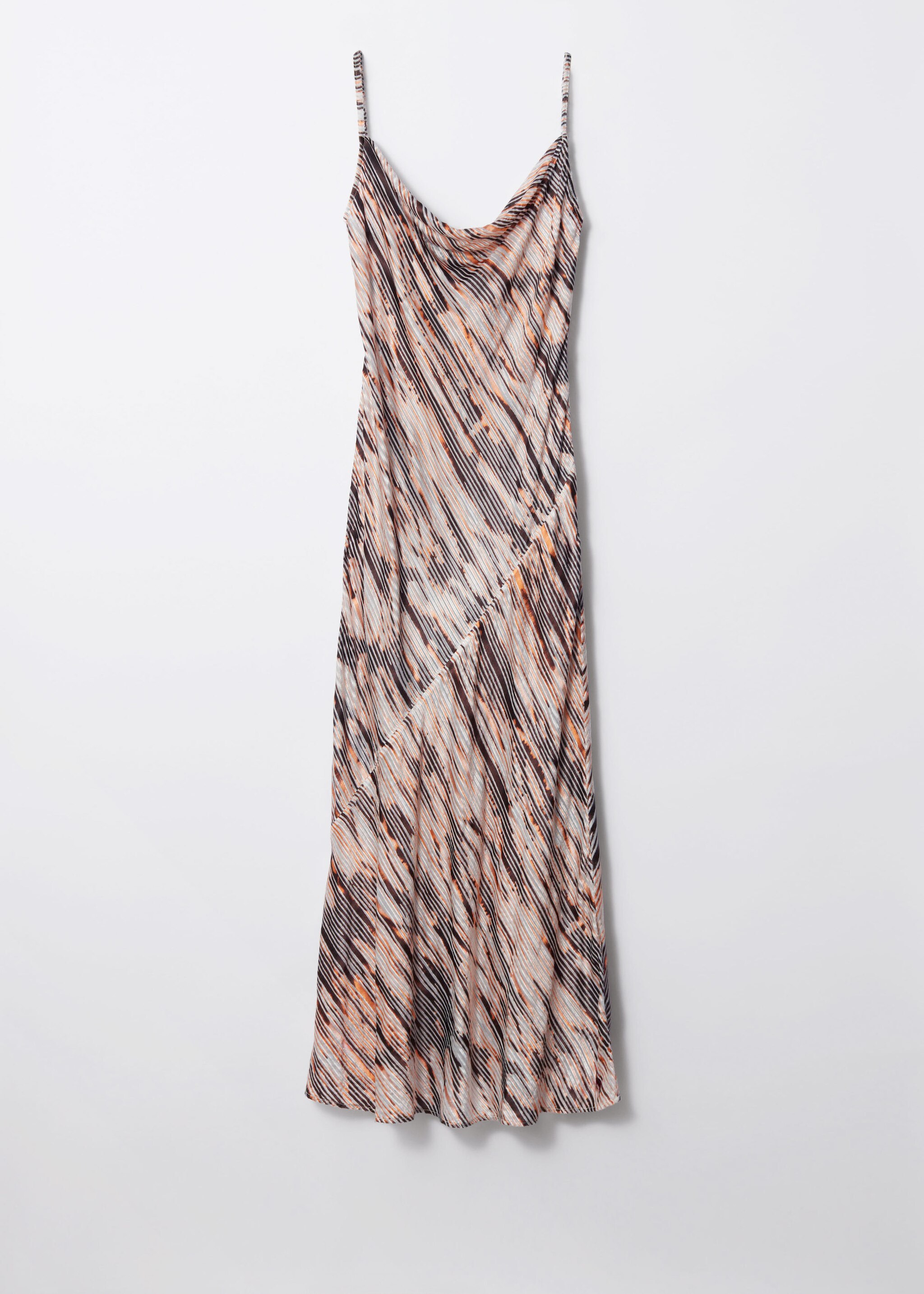 & Other Stories STRAPPY COWL-NECK MIDI DRESS