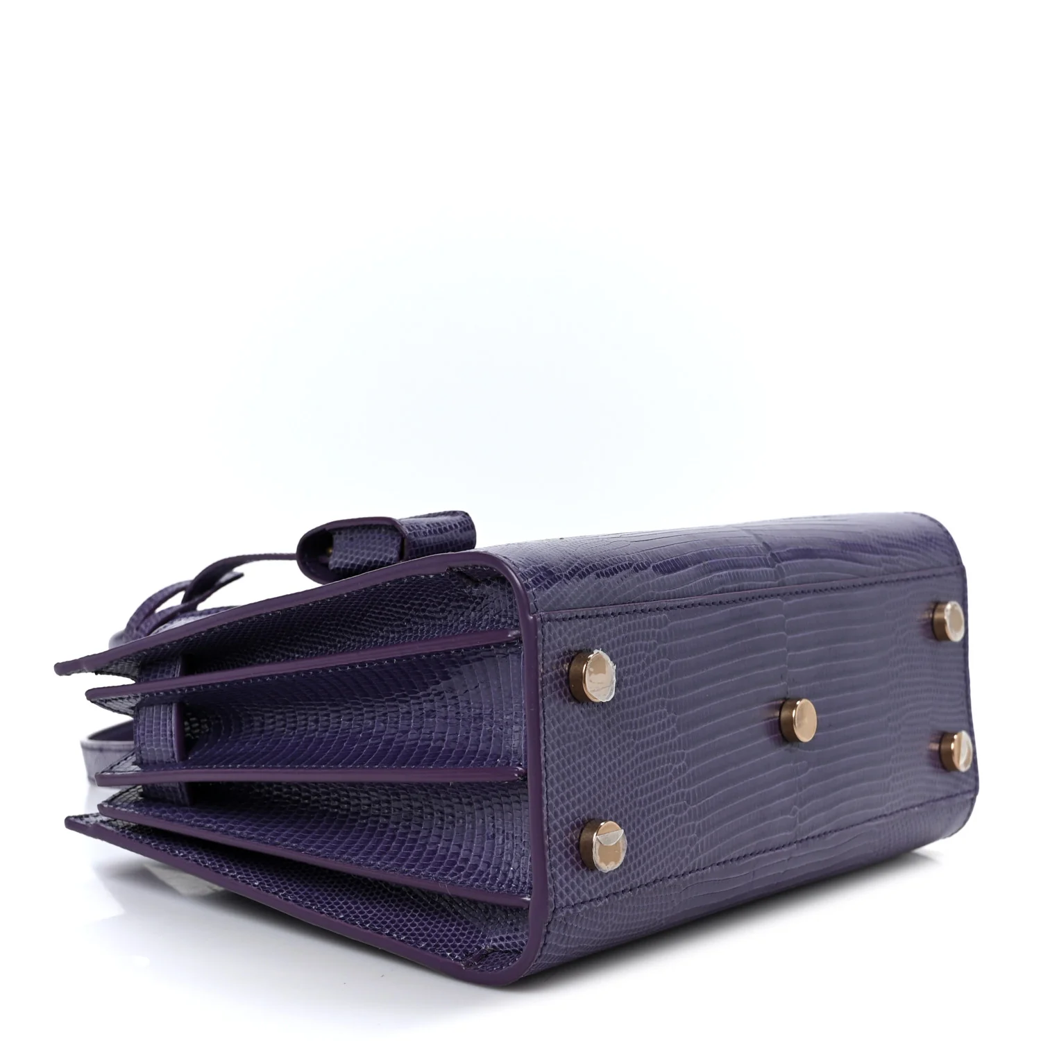 Lizard Calfskin Embossed Nano Sac De Jour Bright Bright Lilas - Top Club