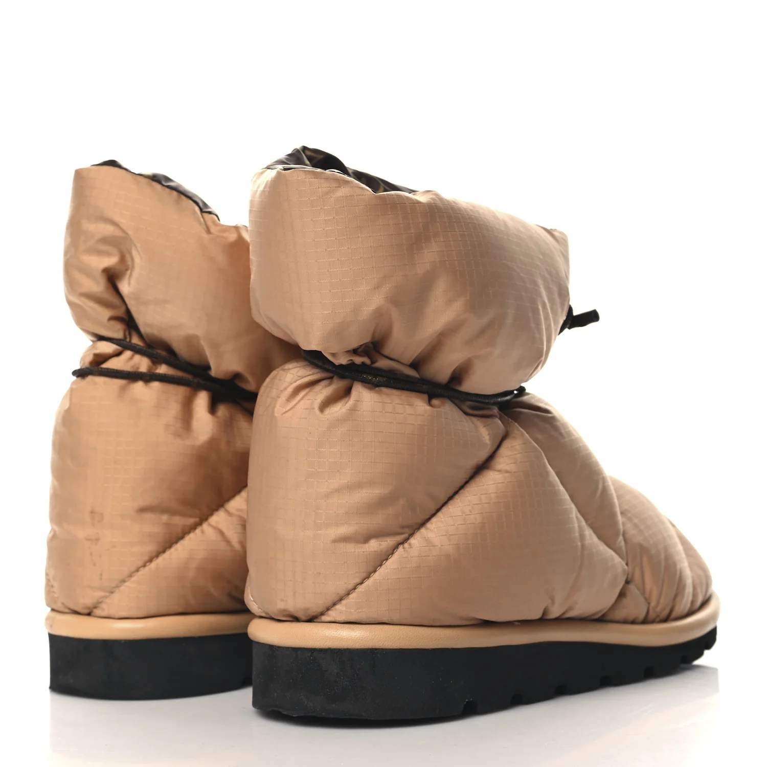 Nylon Monogram Pillow Comfort Ankle Boot 39 Beige - Top Club