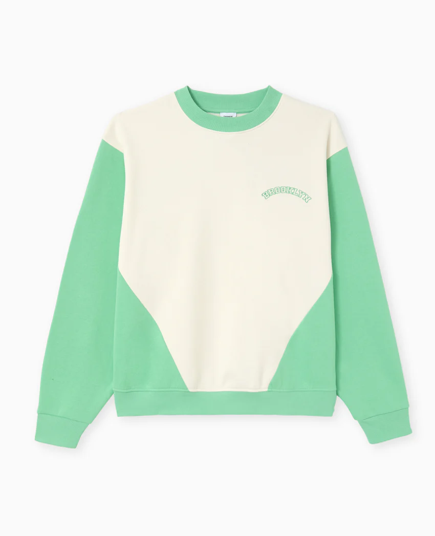 Pimkie Sweat bicolore avec broderie poitrine et dos