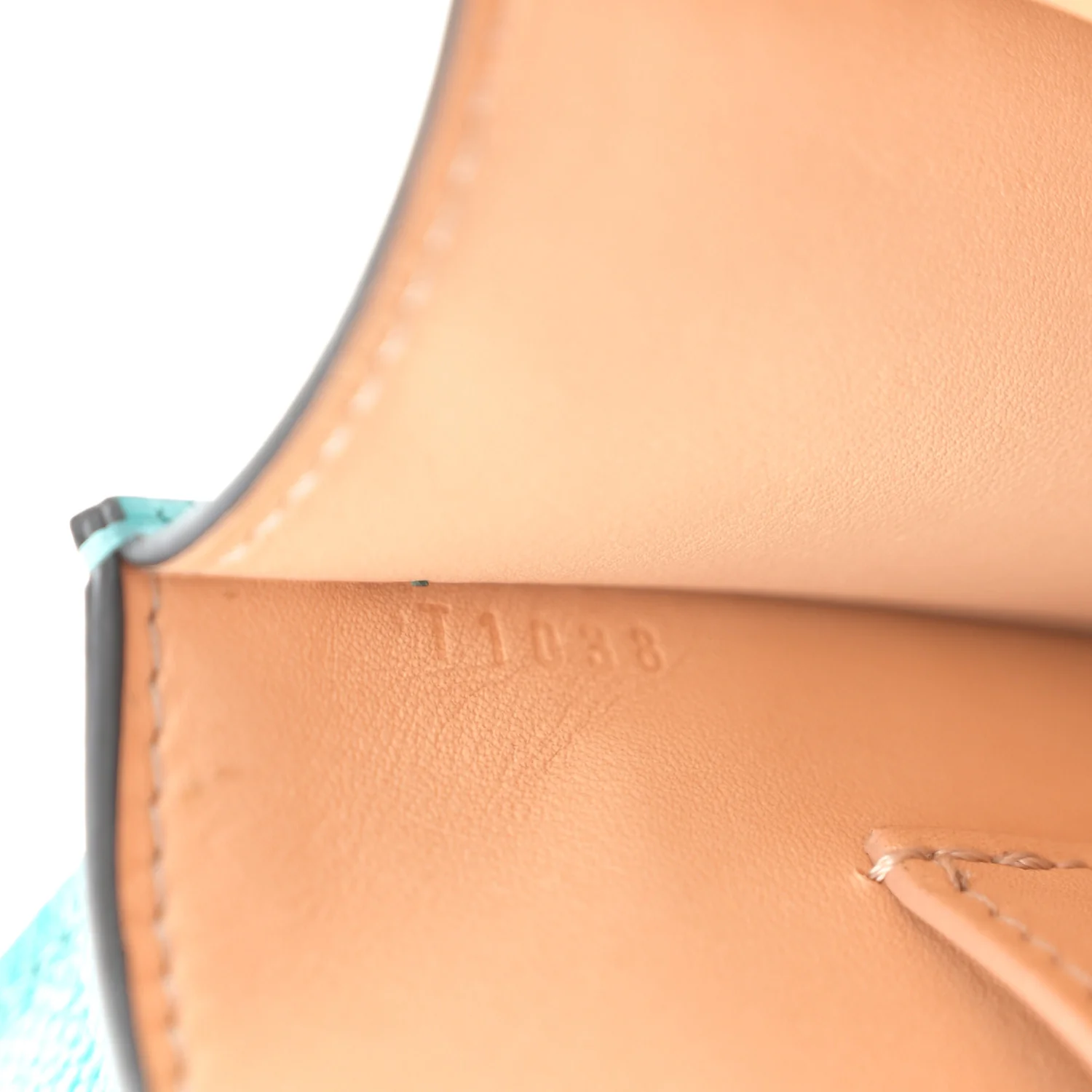 Carat Calfskin Gabrielle Clutch Turquoise - Top Club