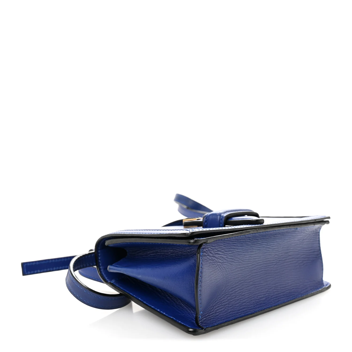 Calfskin Small Barcelona Shoulder Bag Royal Blue - Top Club