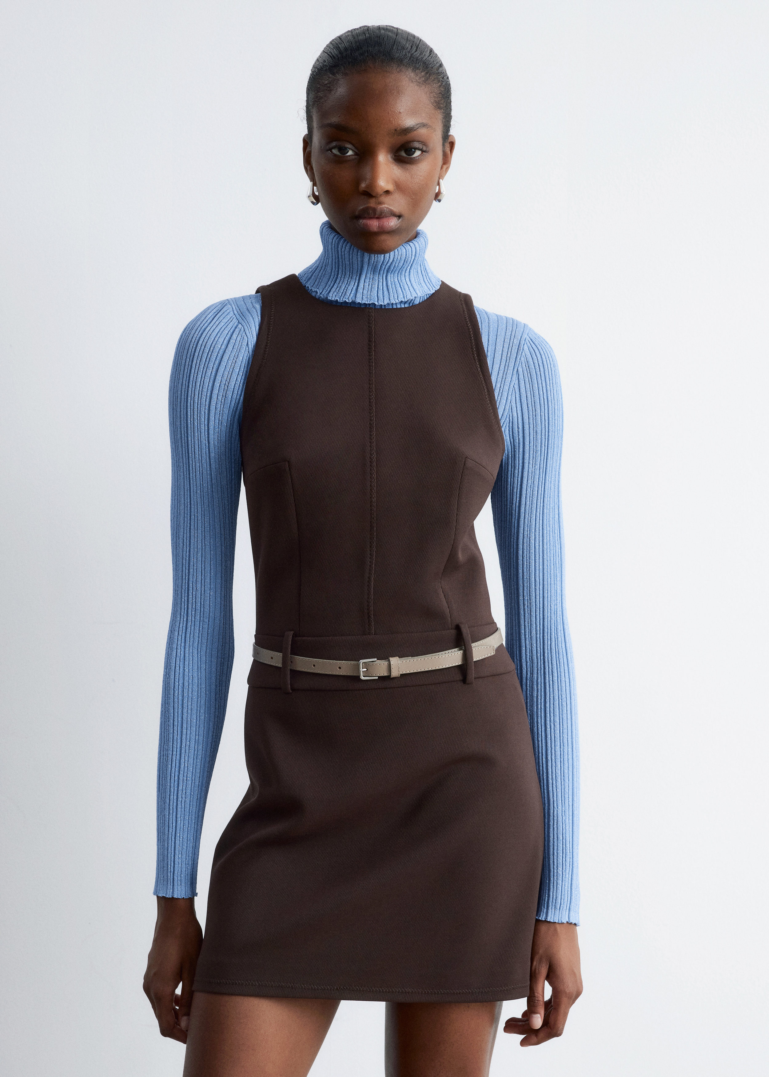 & Other Stories SLEEVELESS A-LINE MINI DRESS