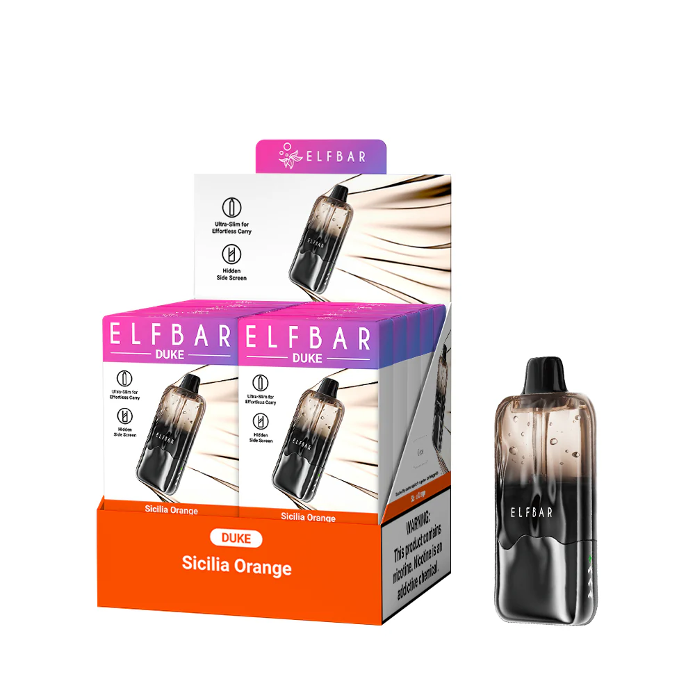 ELFBAR DUKE Rechargeable Disposable Vape (All Flavours)
