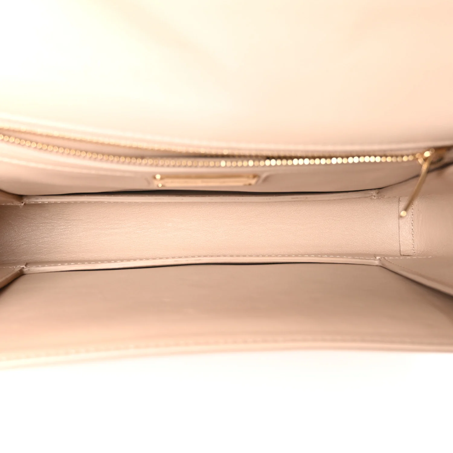 Printed Calfskin Ginny Shoulder Bag Beige - Top Club