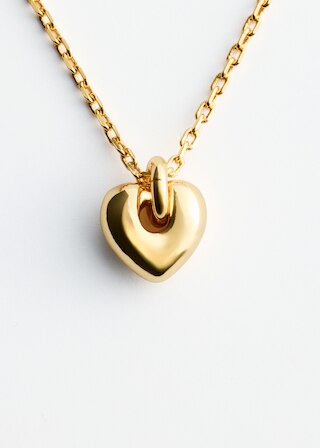 & Other Stories HEART PENDANT NECKLACE