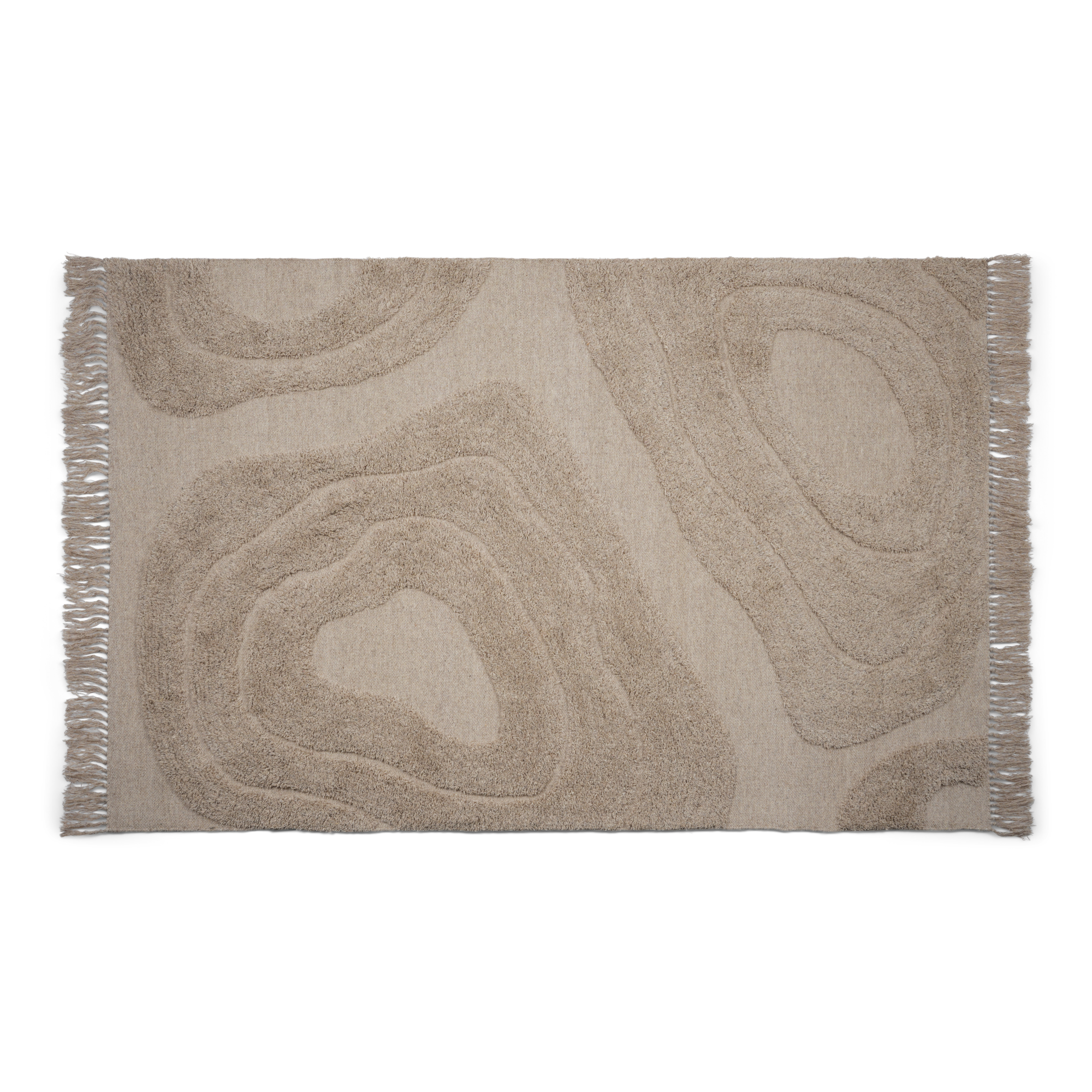 Vloerkleed Mees dark beige 160x230cm