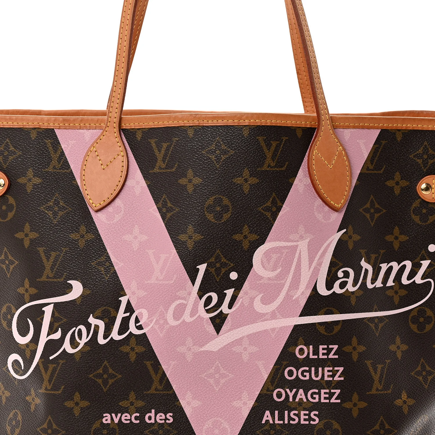 Monogram Forte Dei Marmi V Neverfull MM Rose Ballerine - Top Club