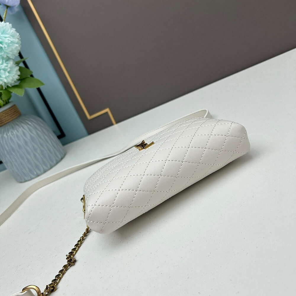YSL Gaby zipped pouch in quilted lambskin - Top Club