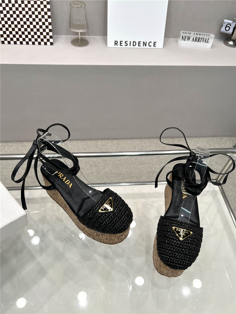prada woven platform strappy sandals - Sneaker Replica Workshop