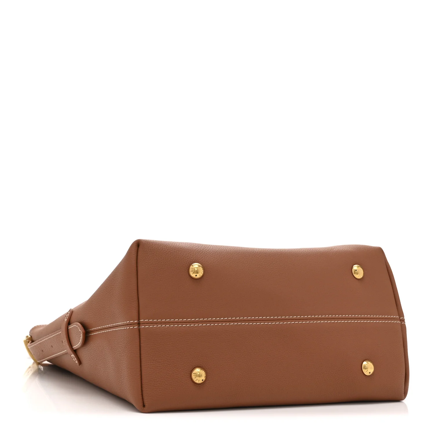 Grained Calfskin Low Key Hobo MM Cognac - Top Club