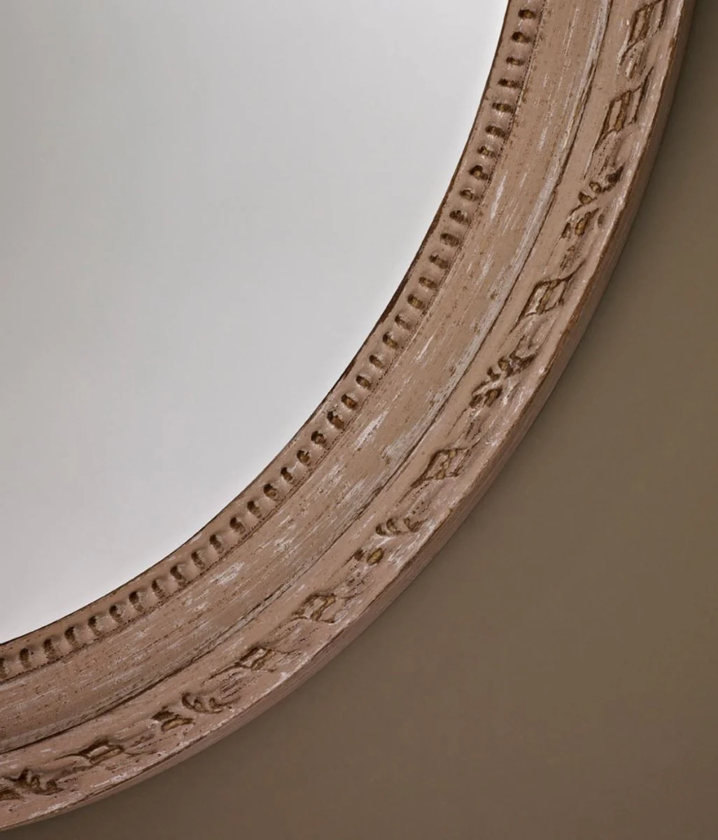 Baroque living room mirror beige 36.5 x H. 50 cm - living room furniture in the baroque style