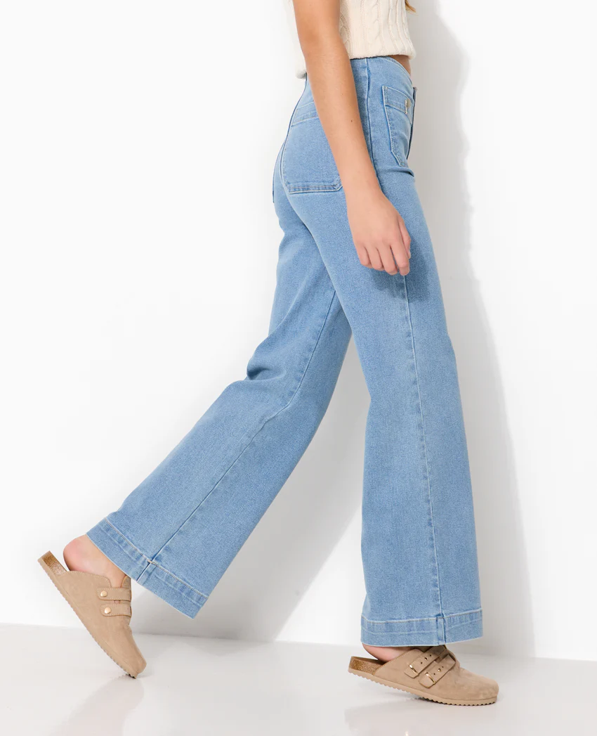 Pimkie Jean wide taille haute avec poches devant