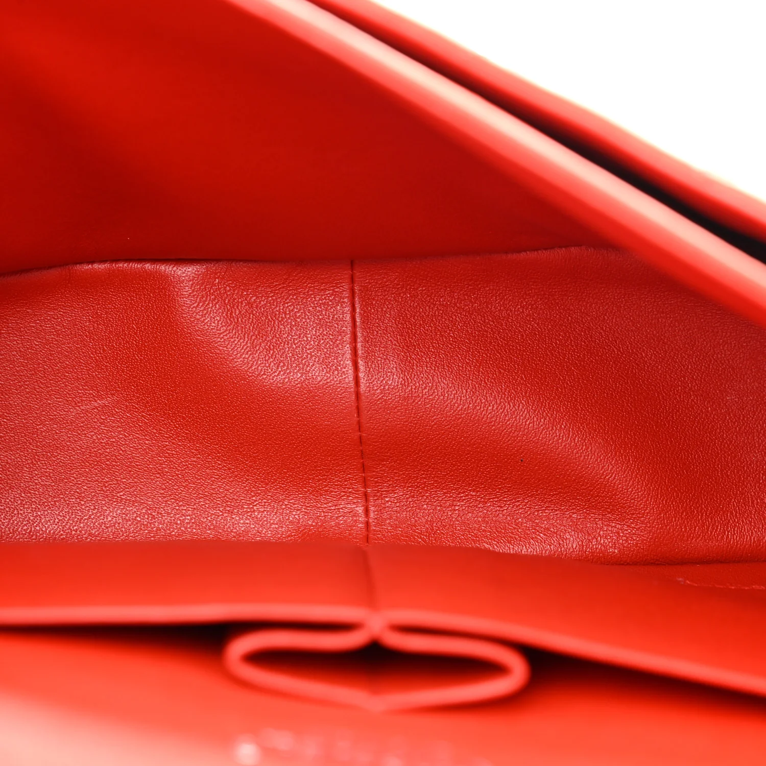 Lambskin Quilted Jumbo Double Flap Red - Top Club