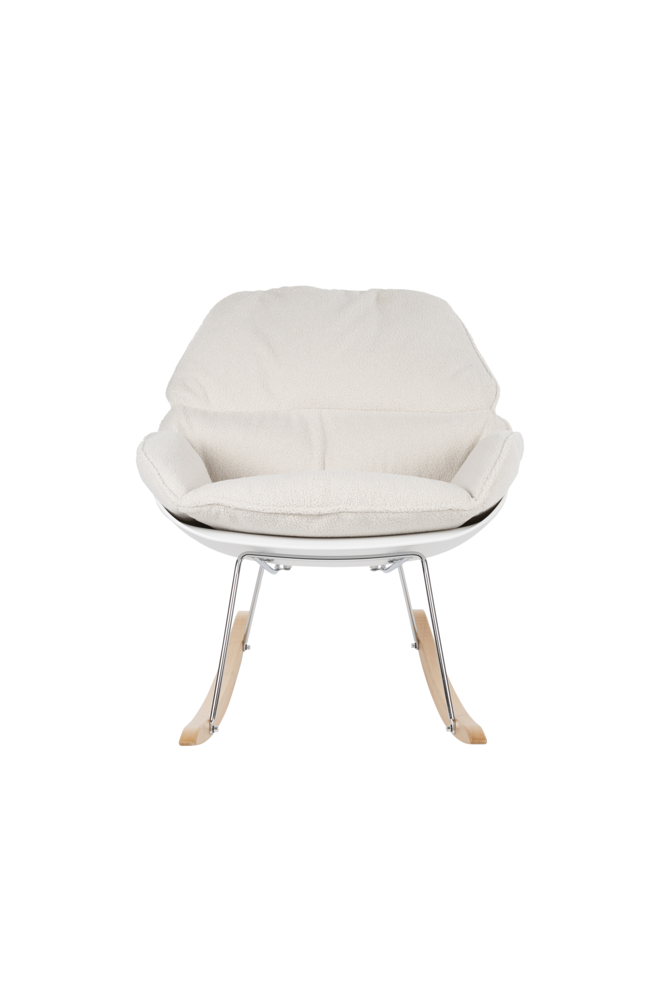 Fauteuil Rocky gebroken wit
