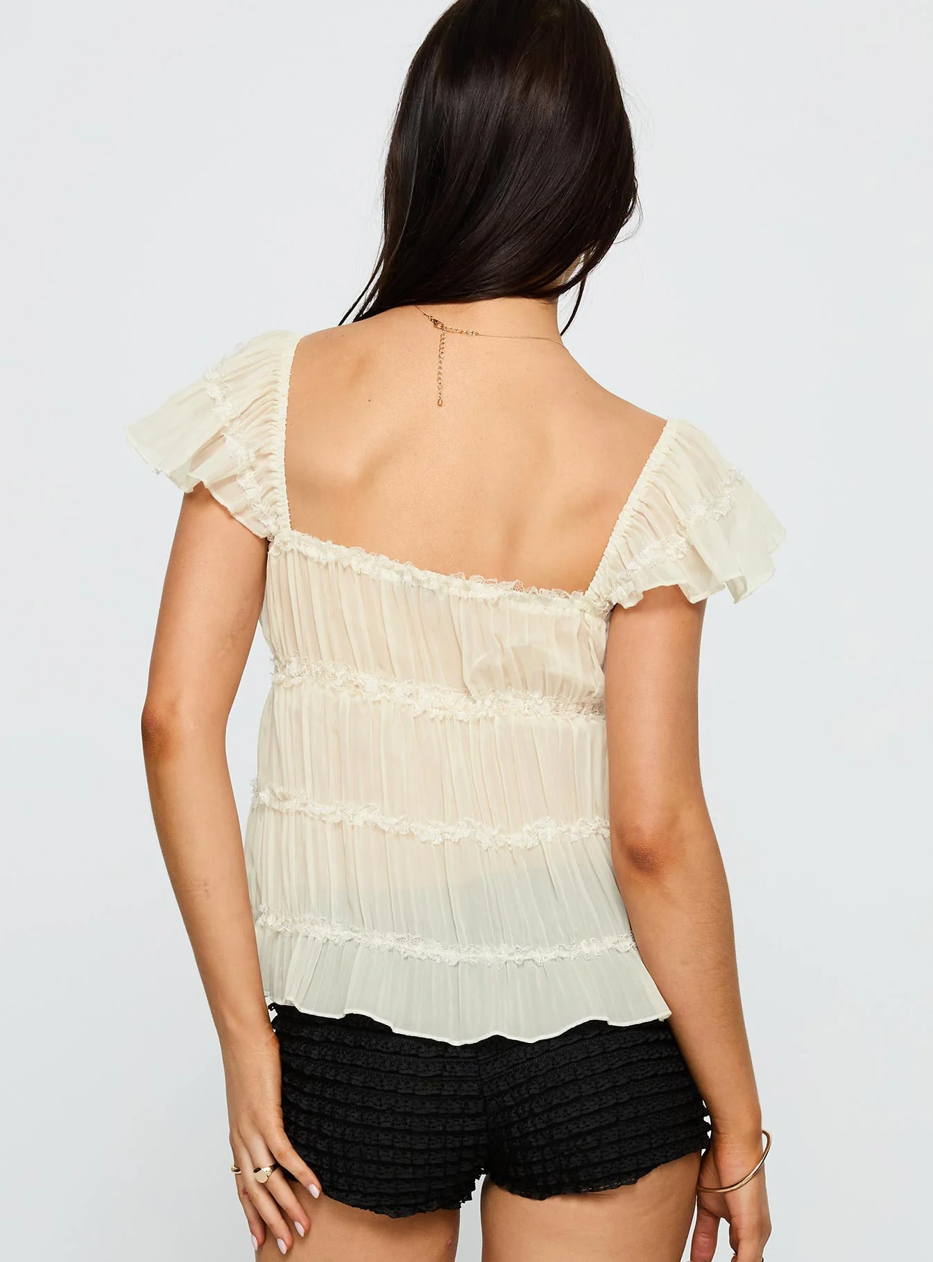 Brighter Than Stars Tiered Top Cream
