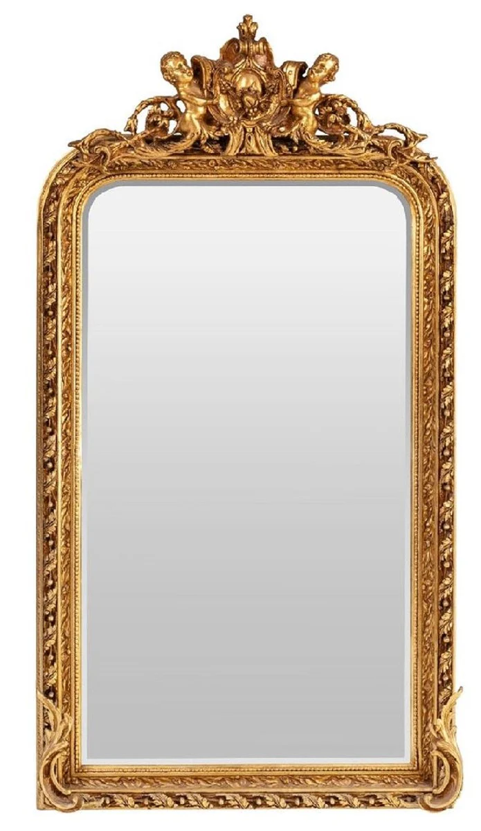 Baroque mirror gold - Baroque style mirror with elegant decorations - Handmade baroque style wall mirror - Baroque wardrobe mirror - Baroque furniture - Baroque style furniture