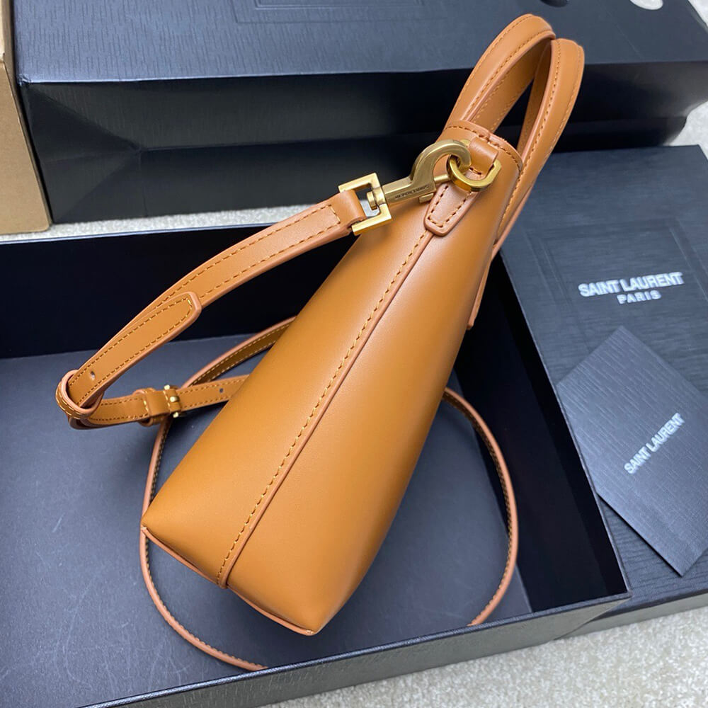 MINI TOY SHOPPING SAINT LAURENT IN BOX LEATHER - Top Club