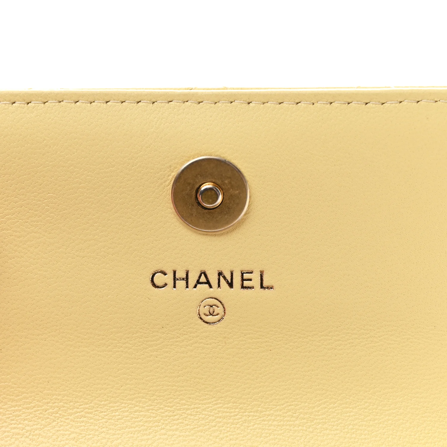 Lambskin Quilted Pearl Crush Clutch With Chain Yellow - Top Club
