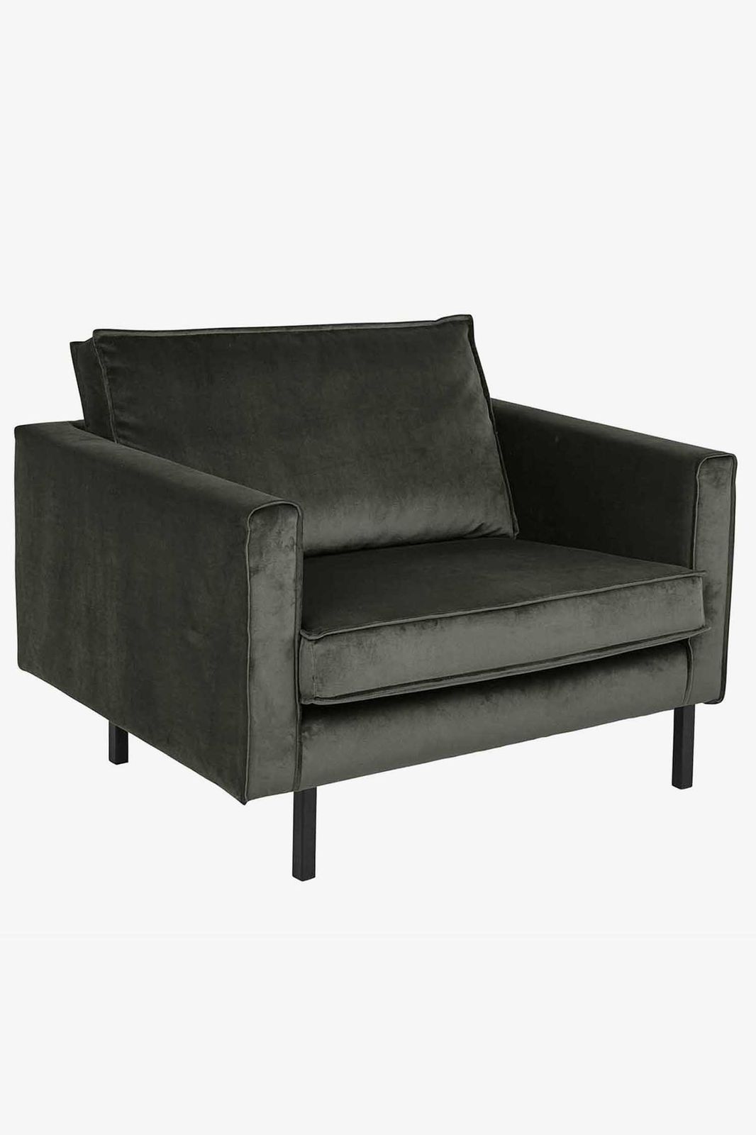 Amsterdam velvet loveseat Juke dark green hunter