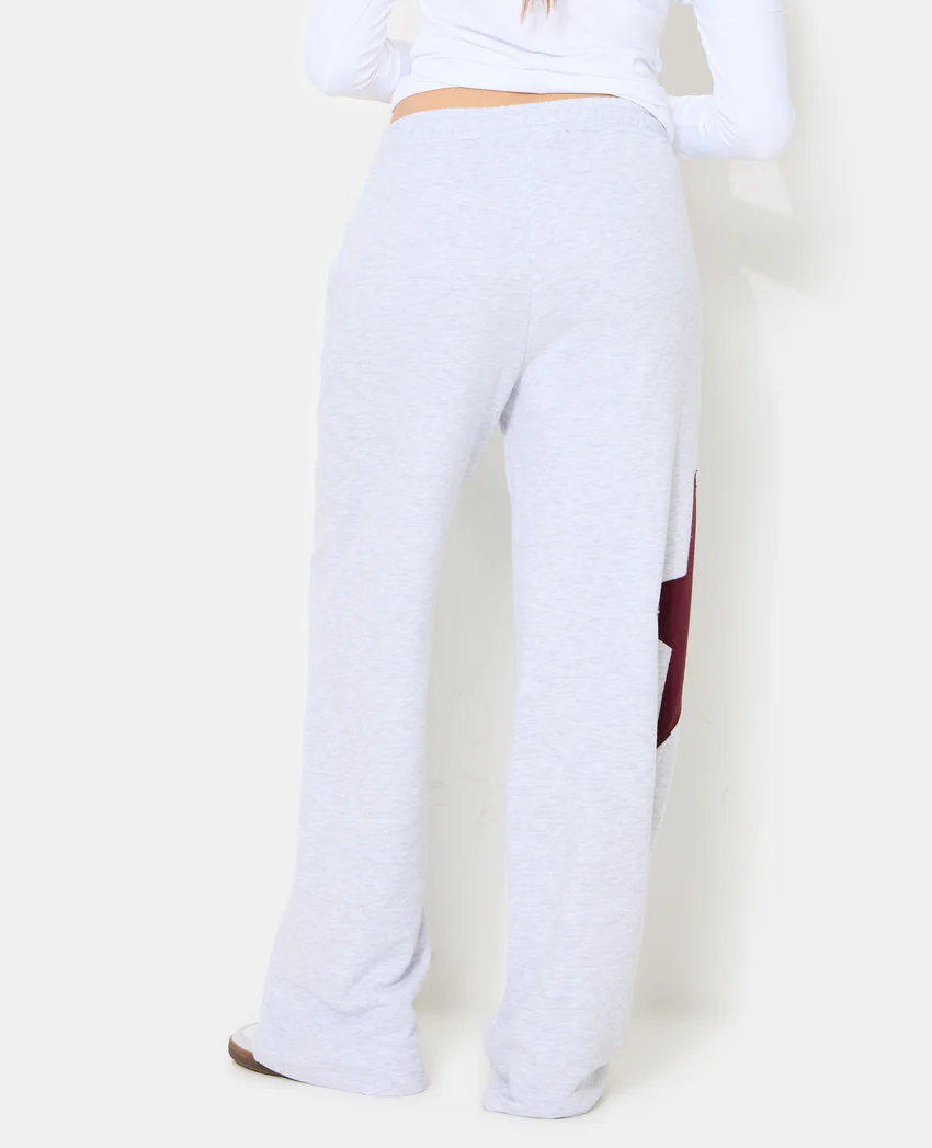 Pimkie Pantalon large en molleton avec étoile contrastée