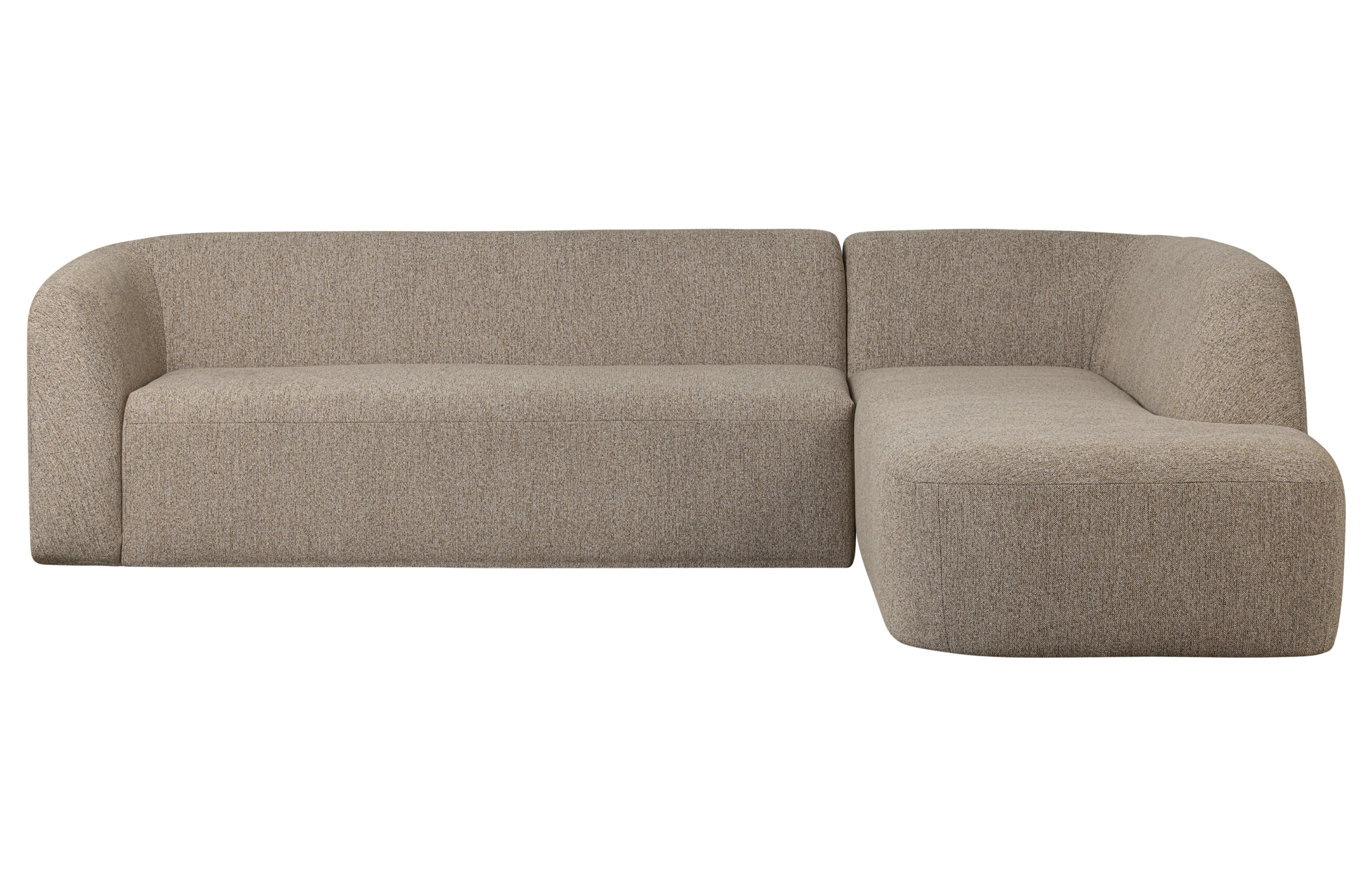 BePureHome hoekbank Sloping Naturel Melange - Rechts
