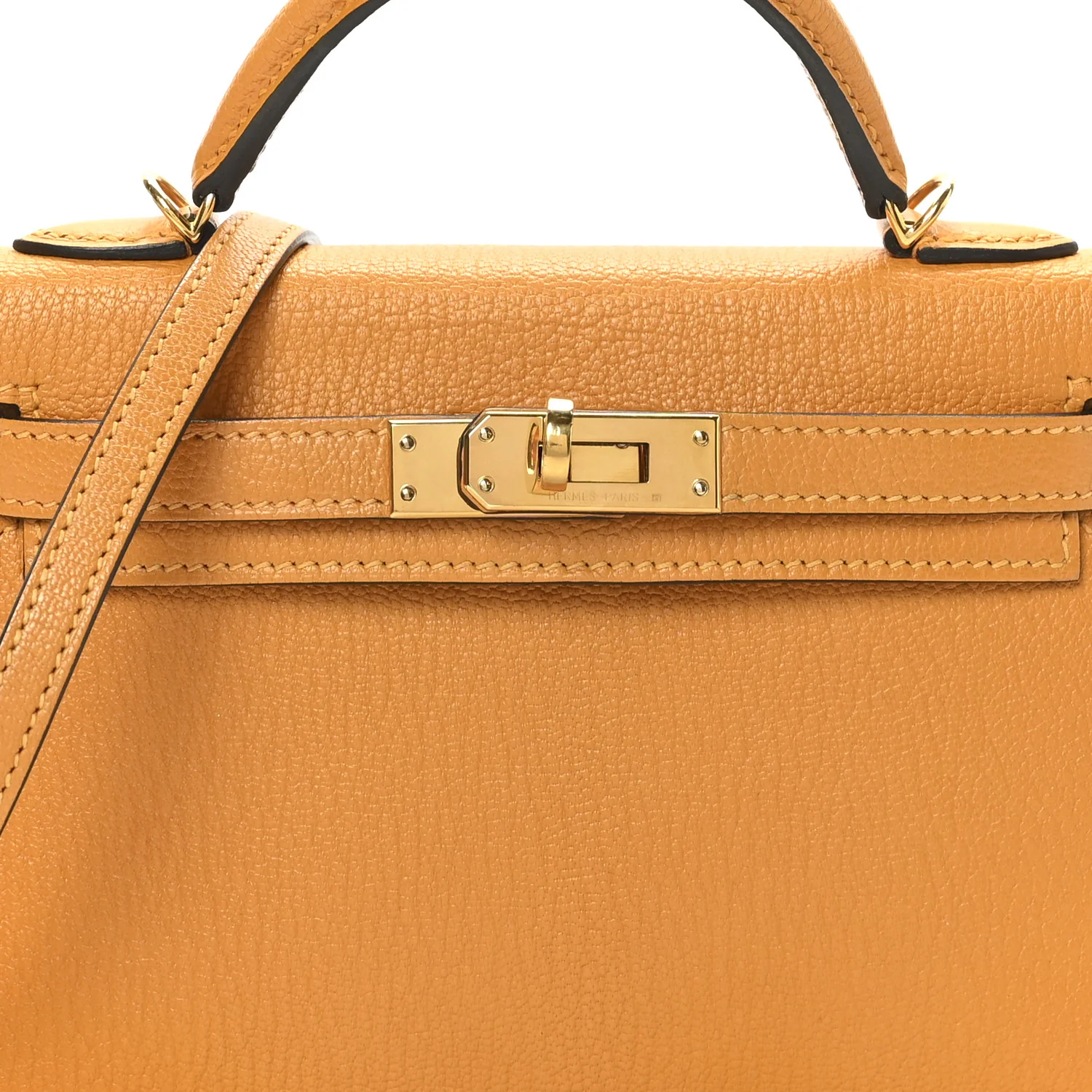 Chevre Chamkila Mini Kelly Sellier 20 Jaune D'or - Top Club