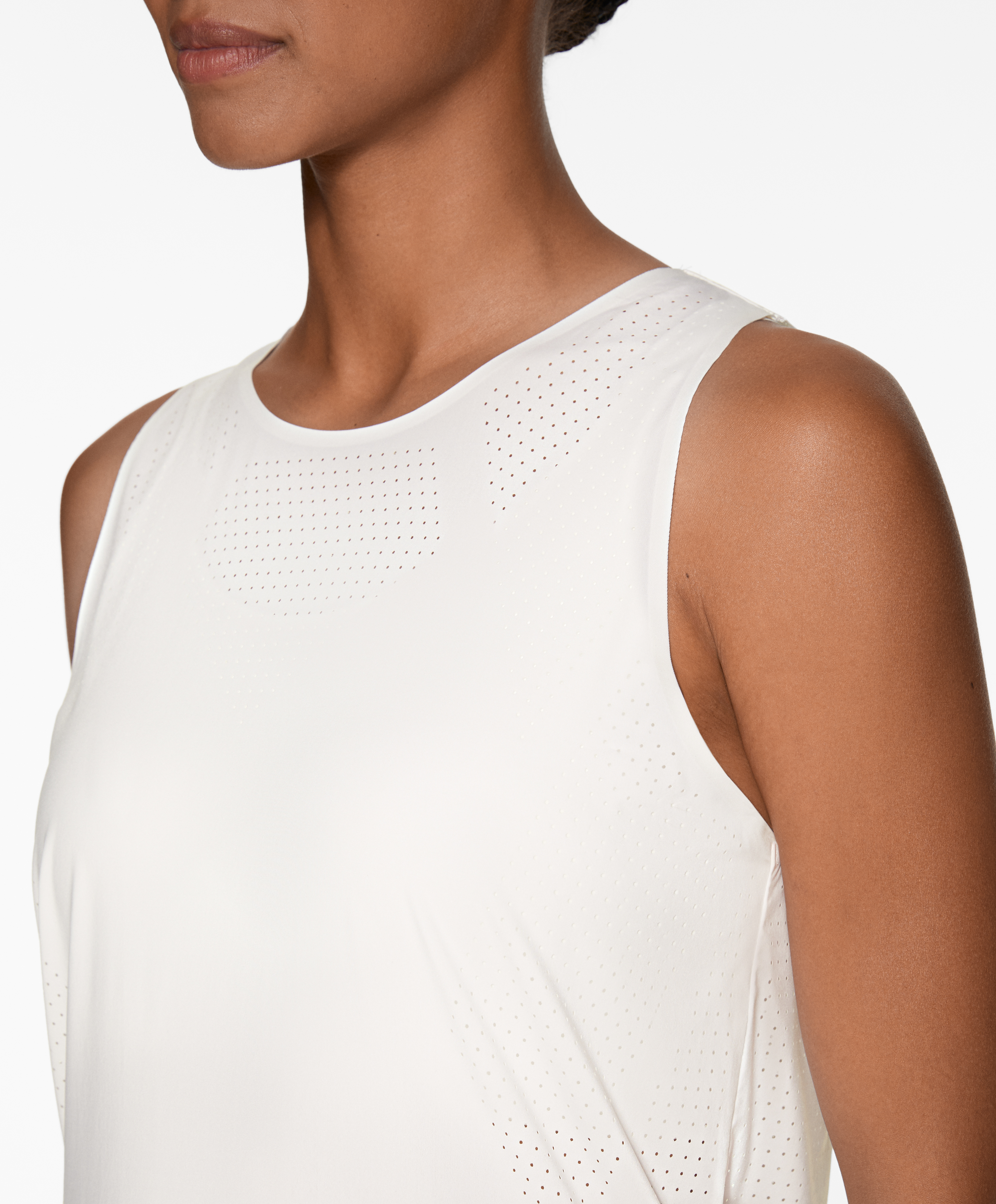 OYSHO Microperforated technical sleeveless T-shirt