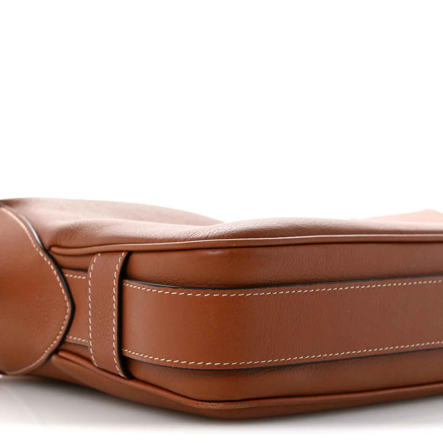 Supple Calfskin Medium Romy Shoulder Bag Tan - Top Club