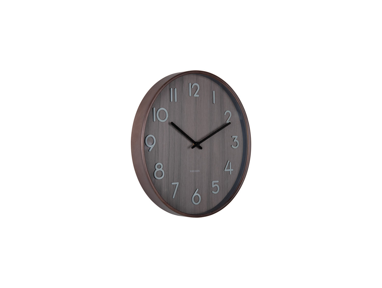 Wall clock Pure small walnut wood